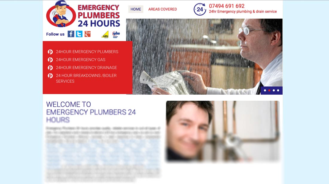 Emergency Plumber 24 hours website