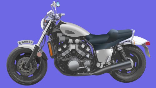 motor bike illustration