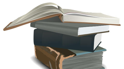 books stack illustration