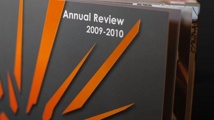 Pro-Active East London Annual Report - closeup front open pages