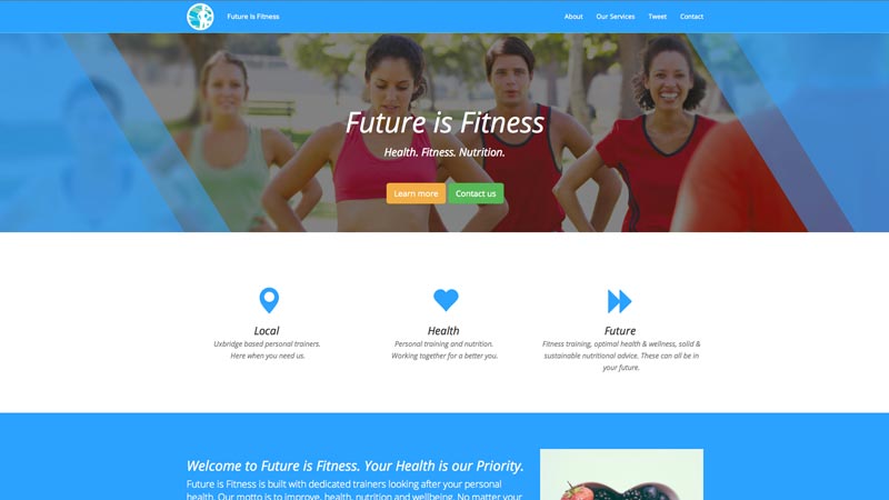 Future is Fitness Website
