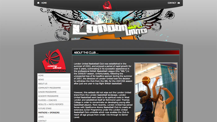 London United Website