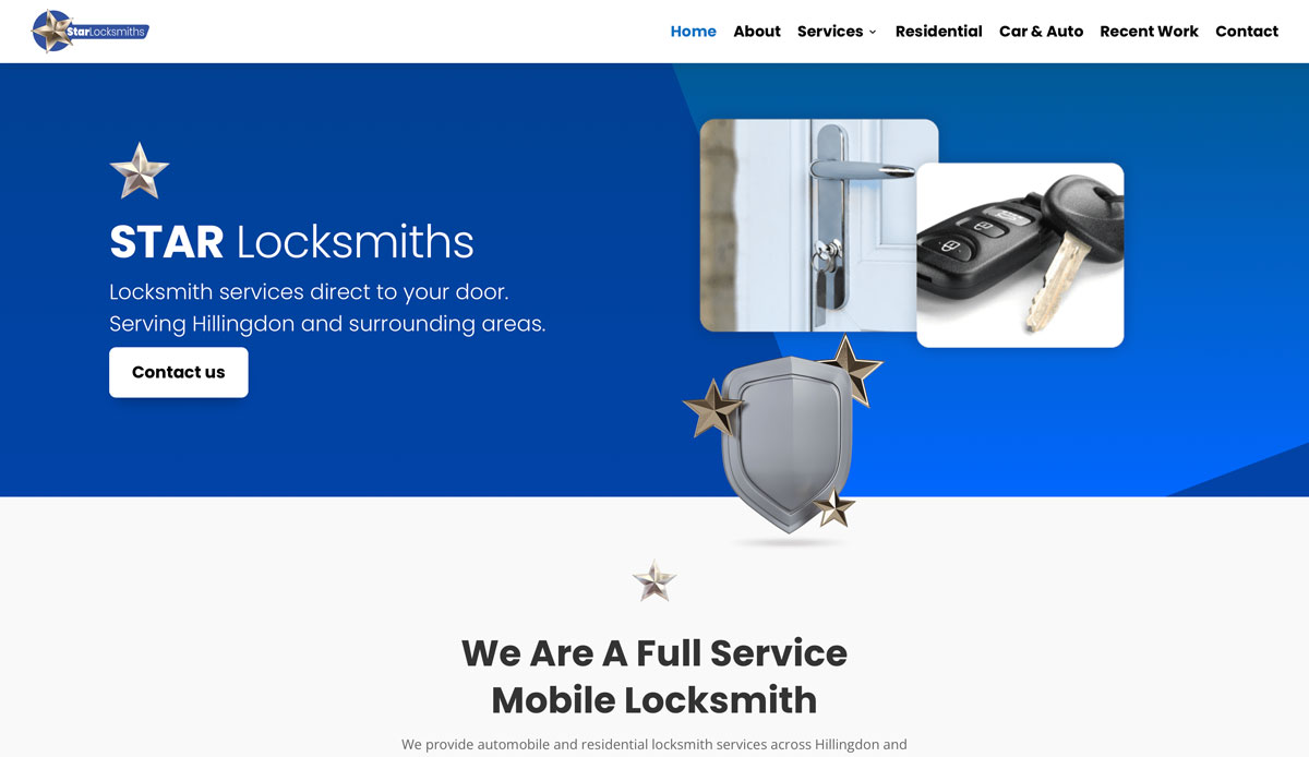 Star Locksmiths website